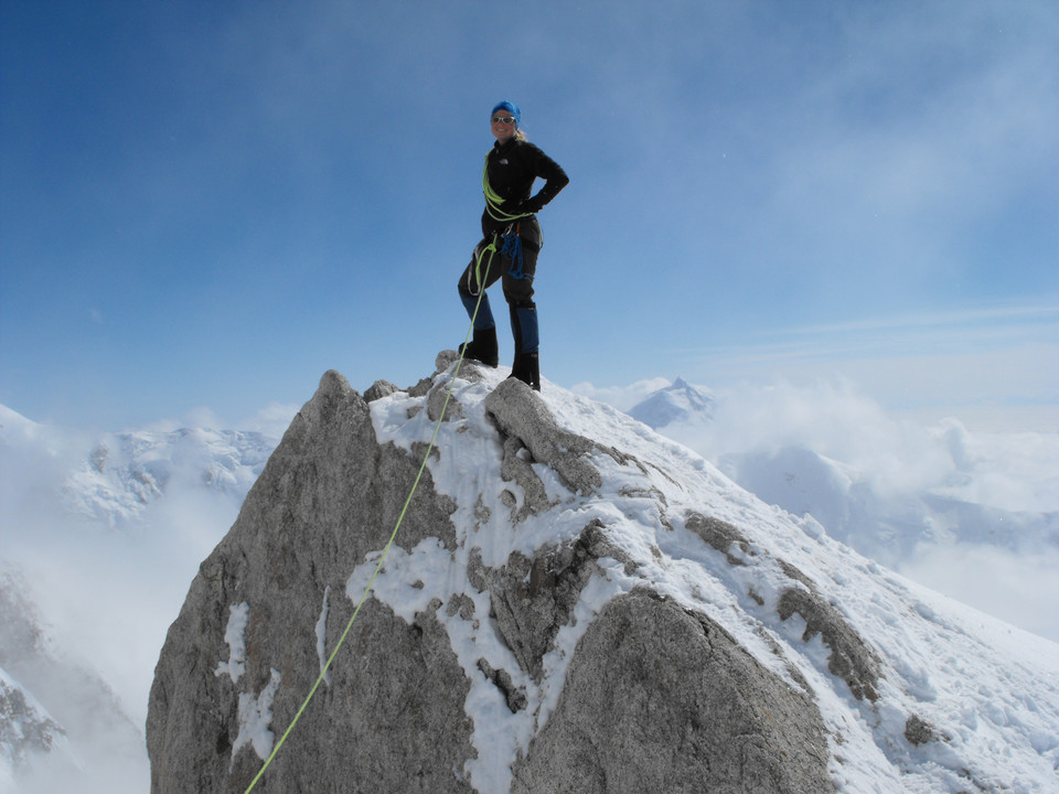 Mountain climbing career metaphor illustration